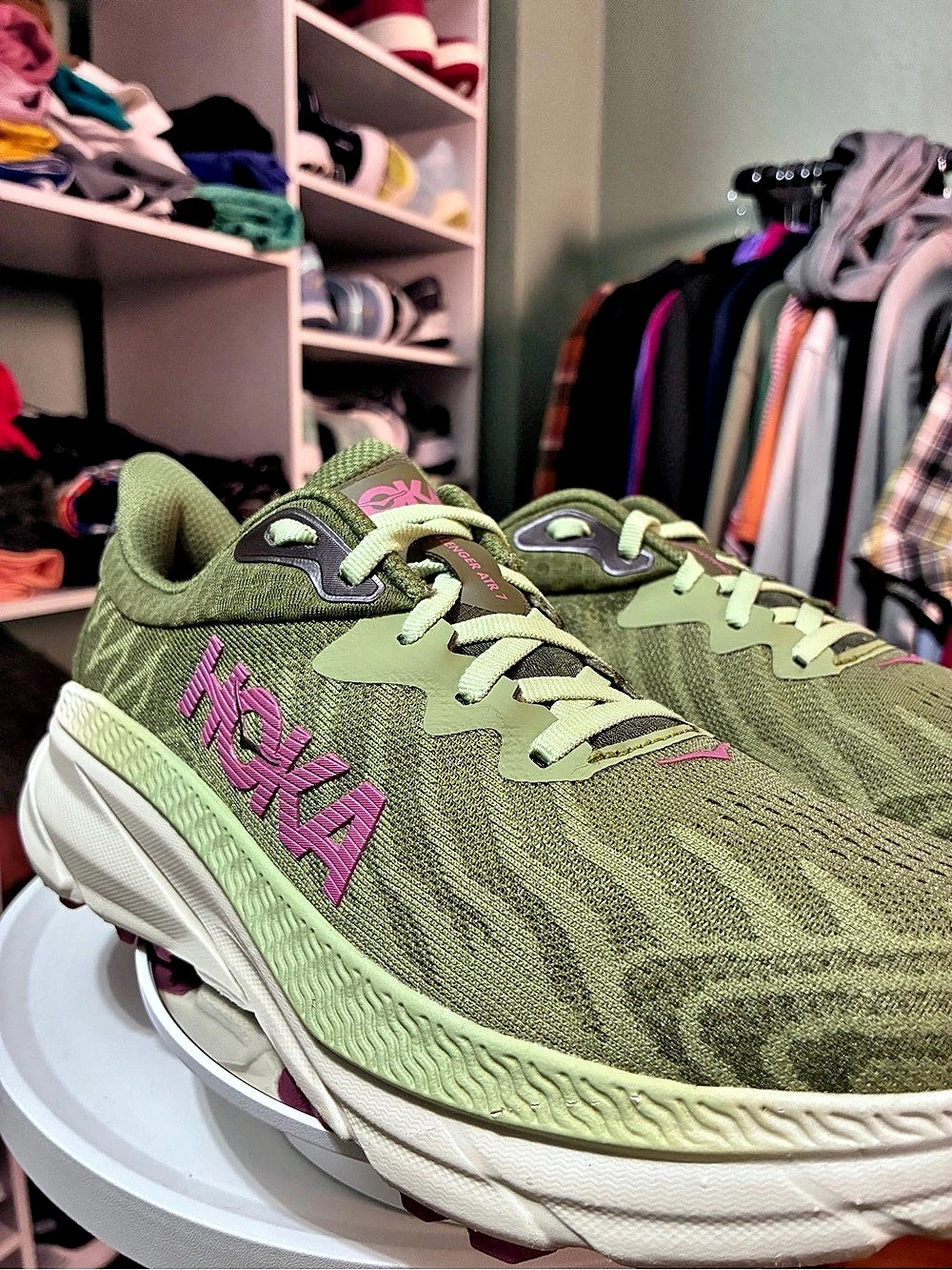HOKA Challenger ATR 7 Women’s 9 Forest Floor Beet Root Trail Running Shoes